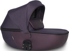 Детская коляска 2 в 1 Riko Nesa 03 Plum (бордовая кожа (перламутр) – бордовая ткань)
